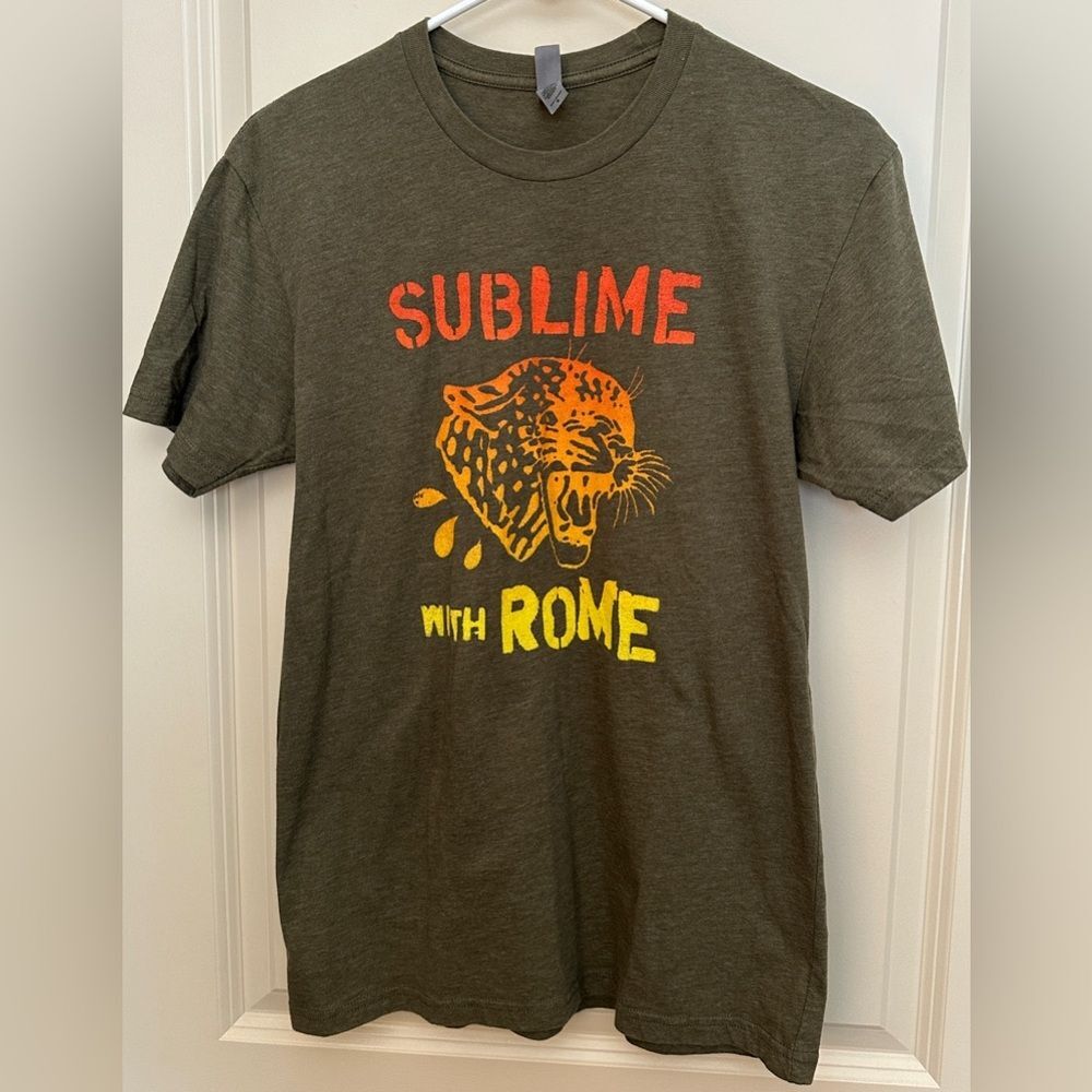 Sublime with Rome Green Graphi Print Band Concert T-Shirt Unisex Sz Small